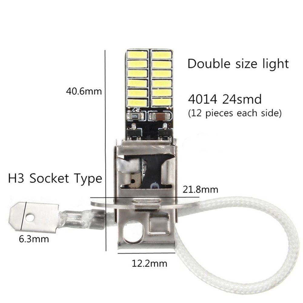 Vehicle High Quality Super Bright LED White Head Bulb Car Fog Light DRL Lamp