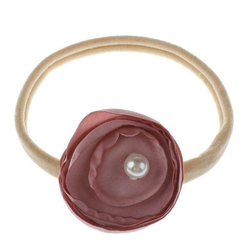 10pcs/lot Fashion Flower Baby Headband Super Soft Nylon Infant Baby Hair Band