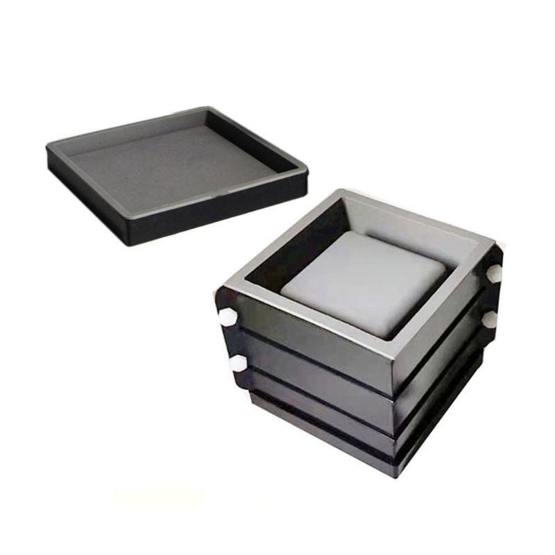 10cm Square Double-layer Flower Pot Mould + Double-layer Tray Mould Set