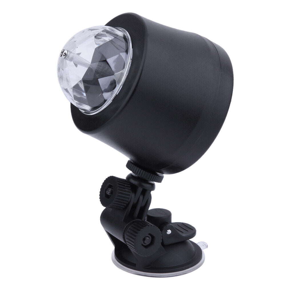 Car Entertainment Mini Magic Crystal Ball RGB Rotating Party DJ Lights LED-