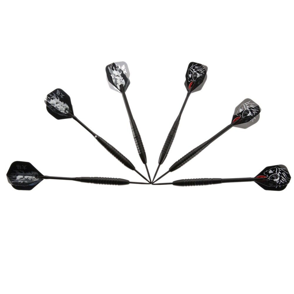 6 Pcs/2 Set Professional Steel Tip Darts Needle Dart Torpedo Barrel Darts 22g