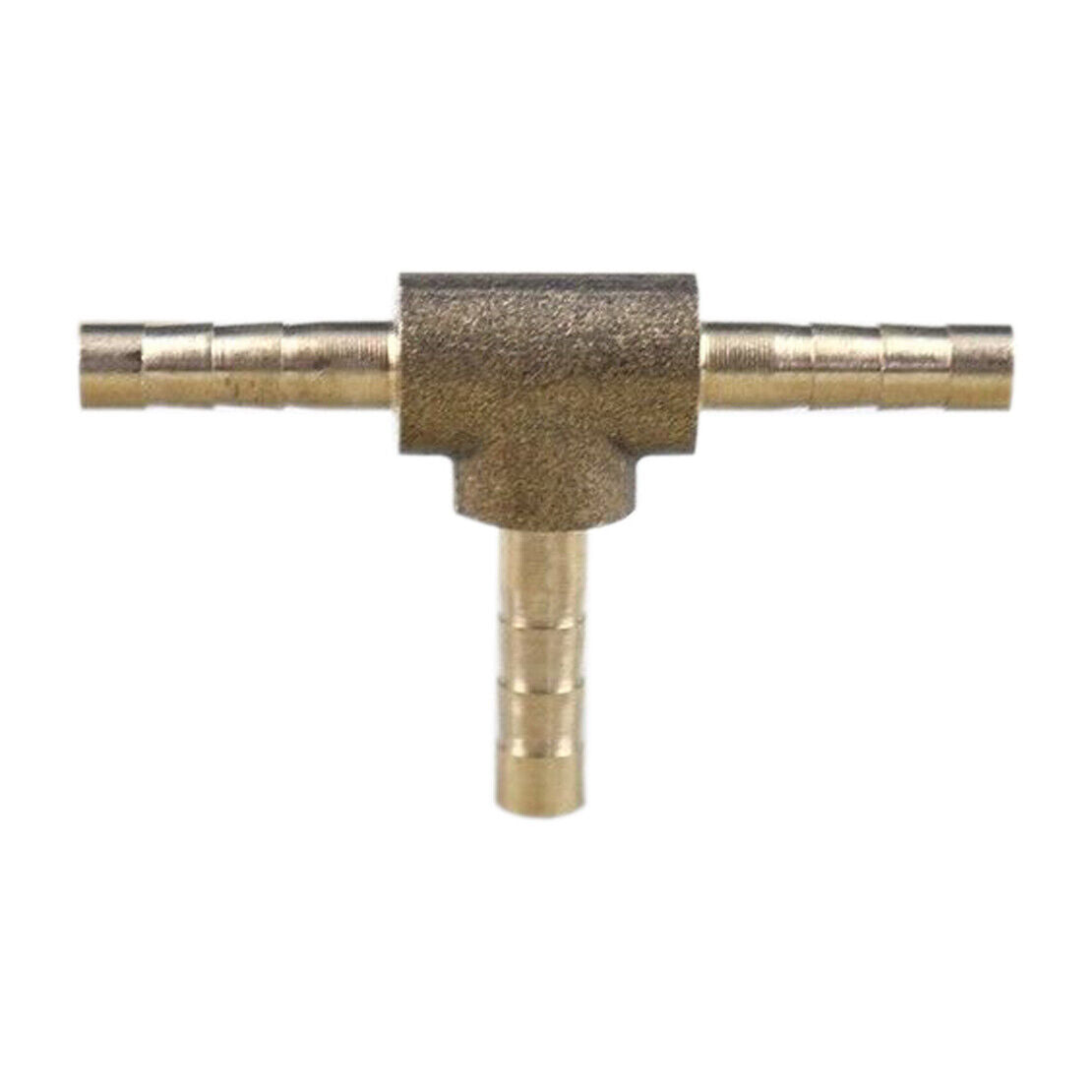 10Pcs 4mm 1/8 Inch 3 Way Tee T Hose Barb Connector Pipe Adapter Fitting Brass