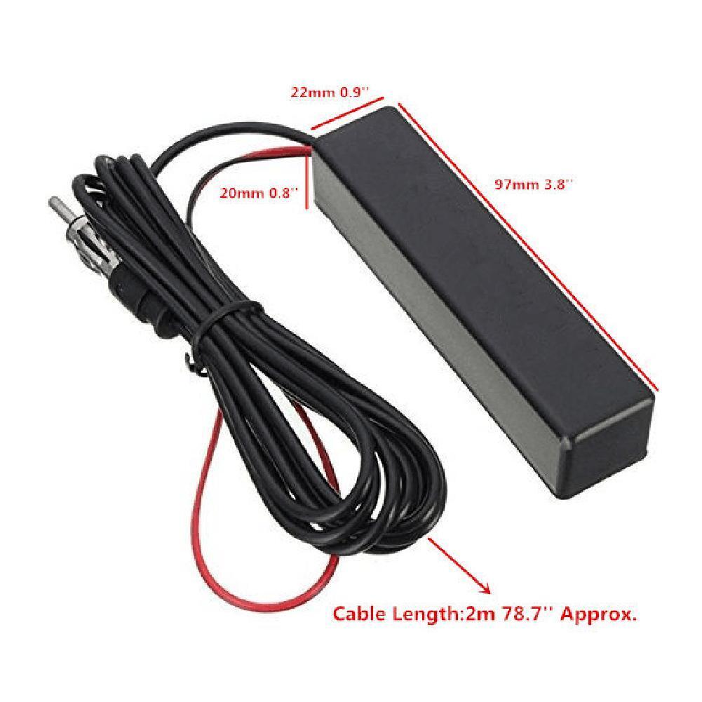 12V Universal Car Truck Boat Motorcycle Hidden Radio Amplified Antenna