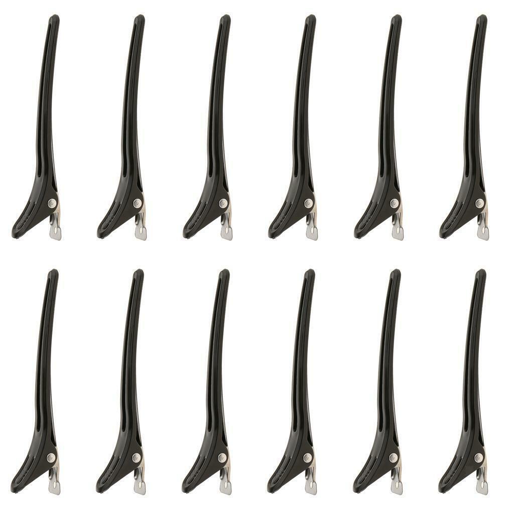 6pairs   Salon Barber Plastic  Grip pins  Styling Black