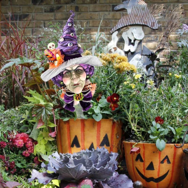 Halloween Witch Floor Inserts Halloween Acrylic Decorations Easy to Decorate