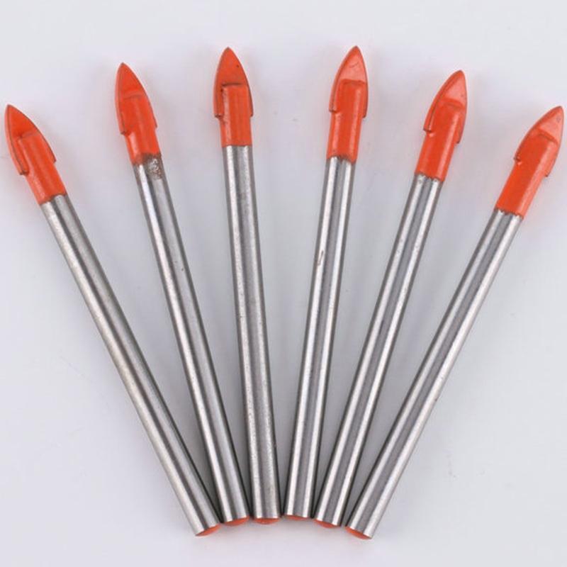 10 Pieces Multifunctional 6 mm High Quality Tile Drill Bit for Glass/Brick