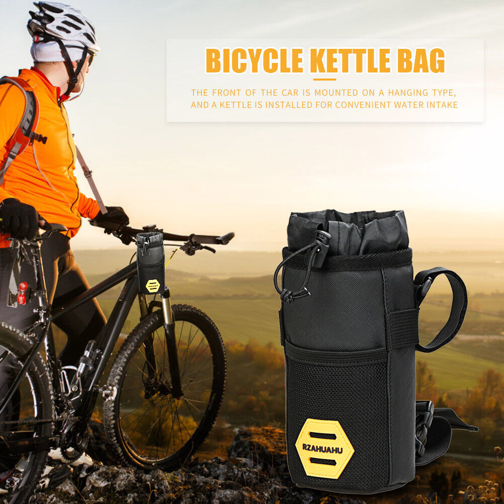 Bicycle Insulated Water Bottle Holder Bag Bike Handlebar Kettle Storage Bag