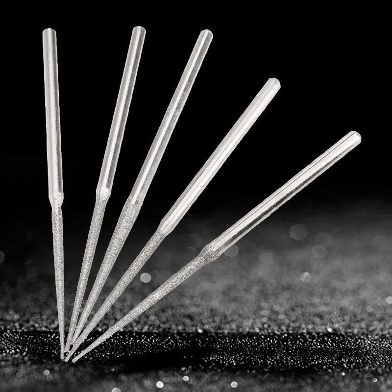 Mini Drill Diamond Grinding Head Shank Grinding Rods Needle Engraving Carving