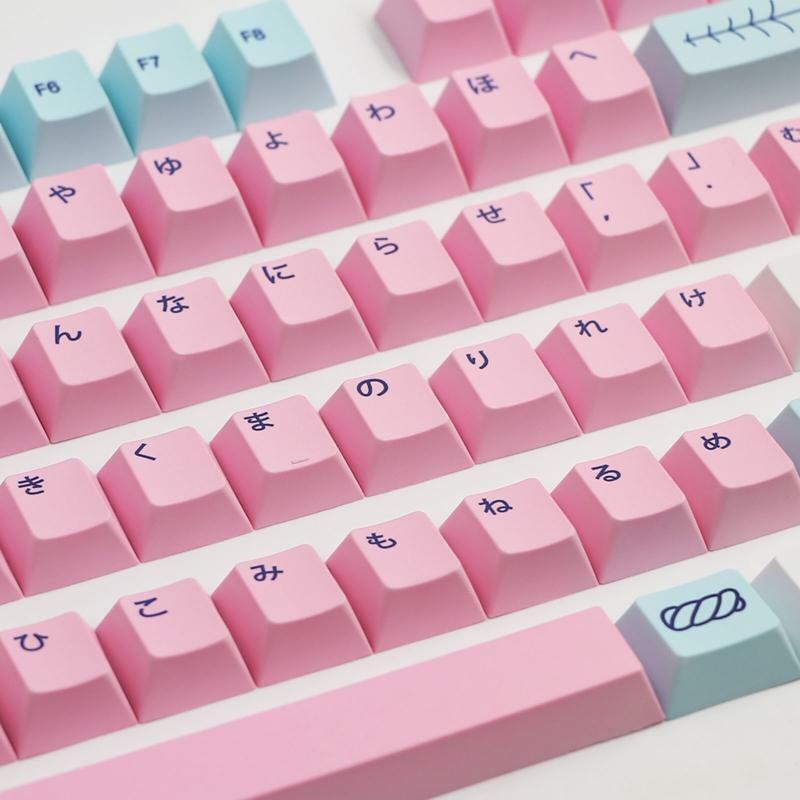 137 Keys PBT Dye Subbed Sweet Girl Japanese Key Cap Cherry Profile w/ ISO Enter