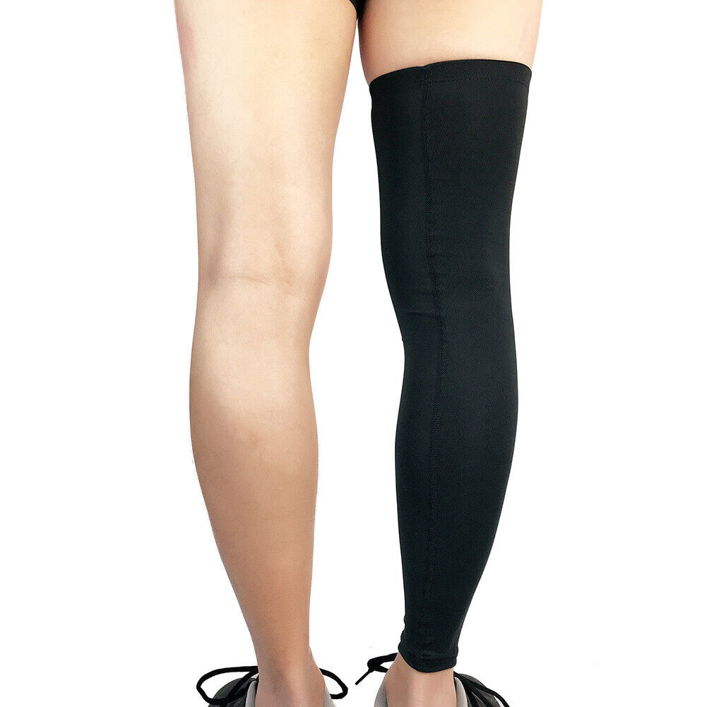 1 Pair Breathable Knee Guard Cover Men Women Calf Compression Socks (XXL)