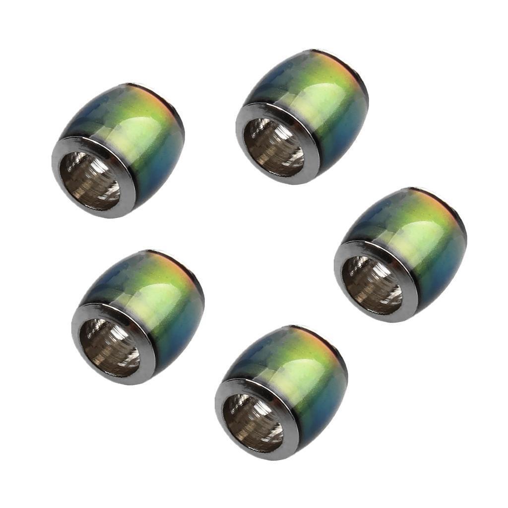 5pcs Color Change Mood Loose Bead   Sensitive Barrel Spacer Beads 7x7mm