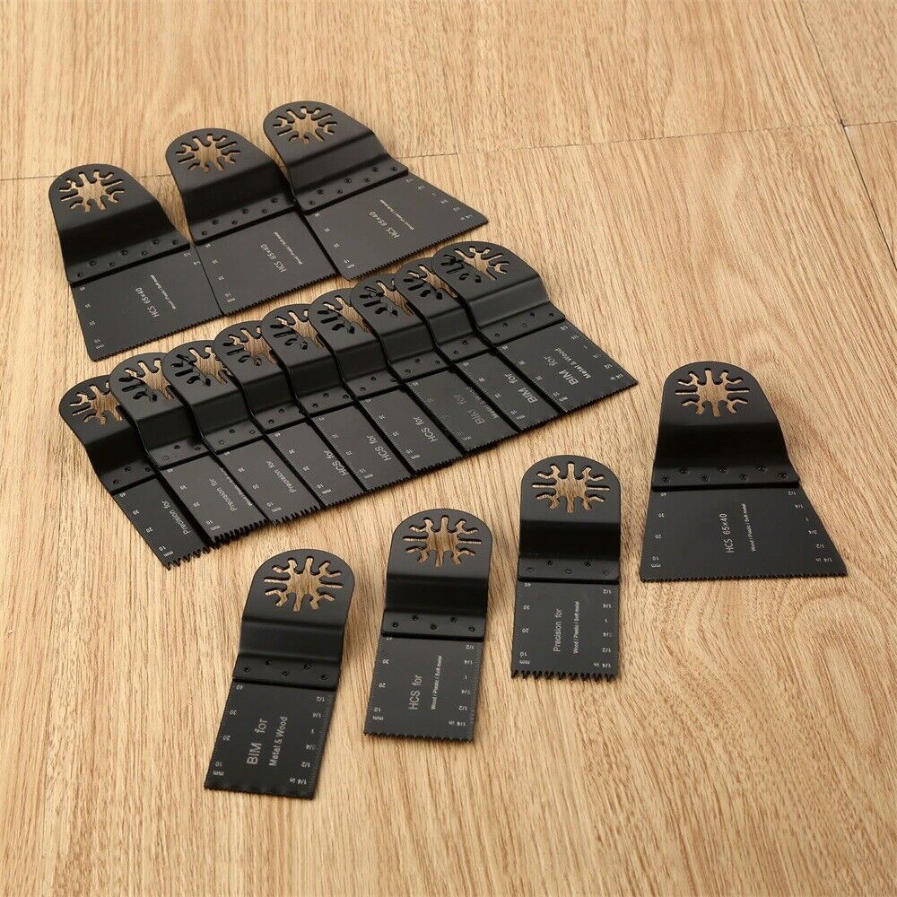 16x Oscillating Multi Tool E-cut Bi-metal Saw Blades For Fein Multimaster Makita