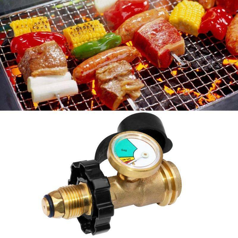 Universal BBQ Gas Propane Pressure Gauge Tank RV Pressure Gauge Level Indicator