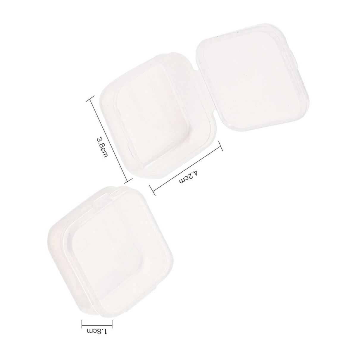 8Pcs Plastic  Mini Boxes Trinket Box for Jewelry Earrings Rings
