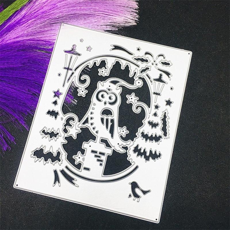 Owl Star Metal Cutting Dies DIY Stamps Crafts Template Mold Stencils