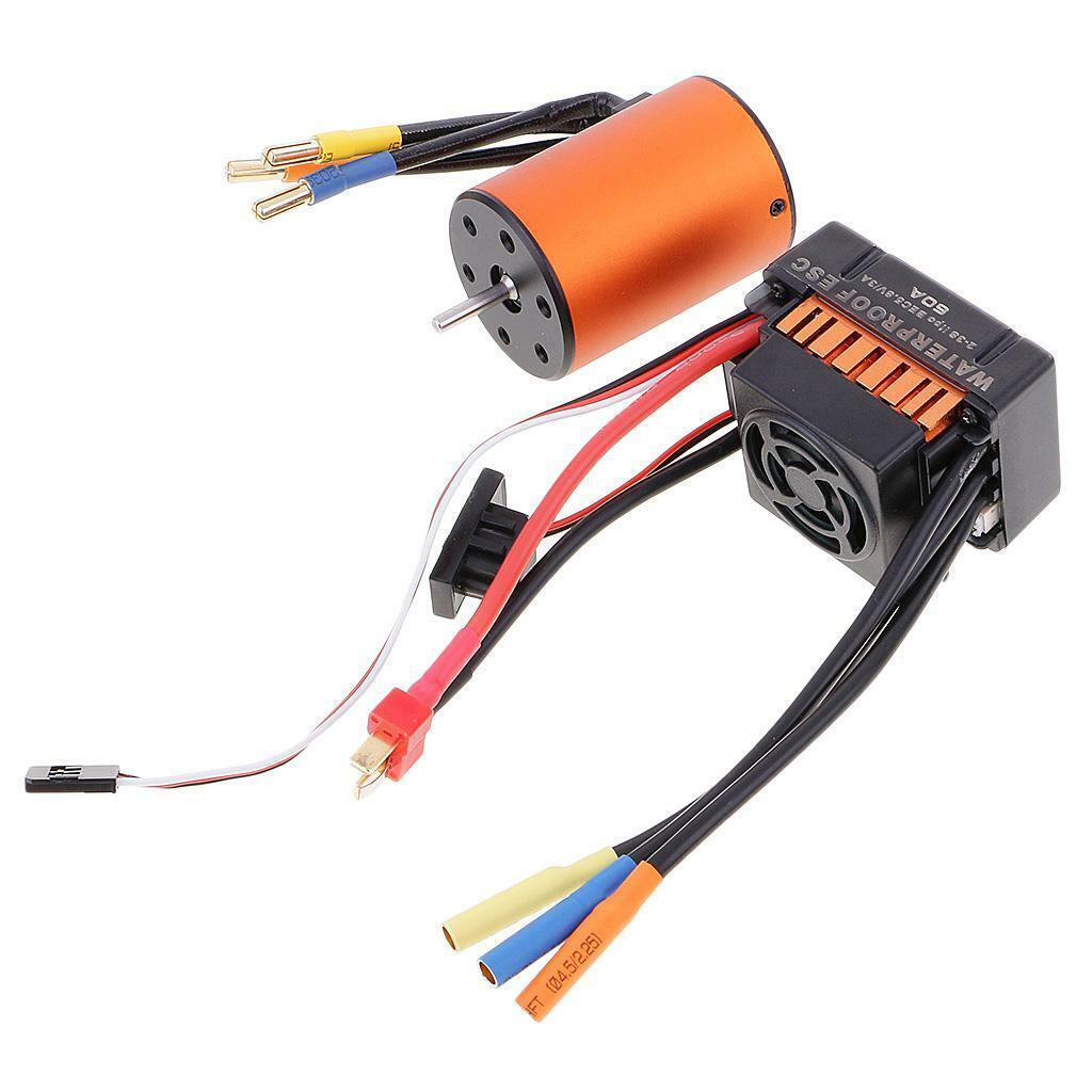Upgrade Waterproof Brushless 3650 3500KV +60A ESC Combo /10 RC Car