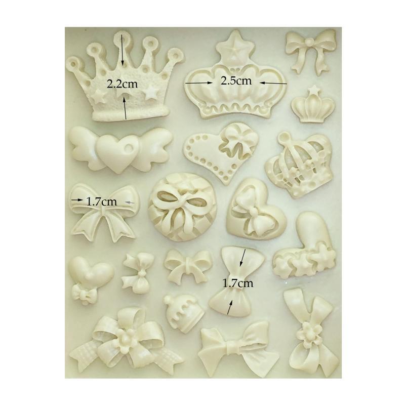 Silicone DIY Cookie Cutters Crown Bow-knot Baking Tools Cake Decoration Gift