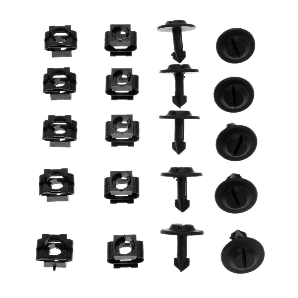 10 Set Auto Vehicle Fasteners Fixing Clips Fit for Audi A4 A6 Volkswagen Plastic