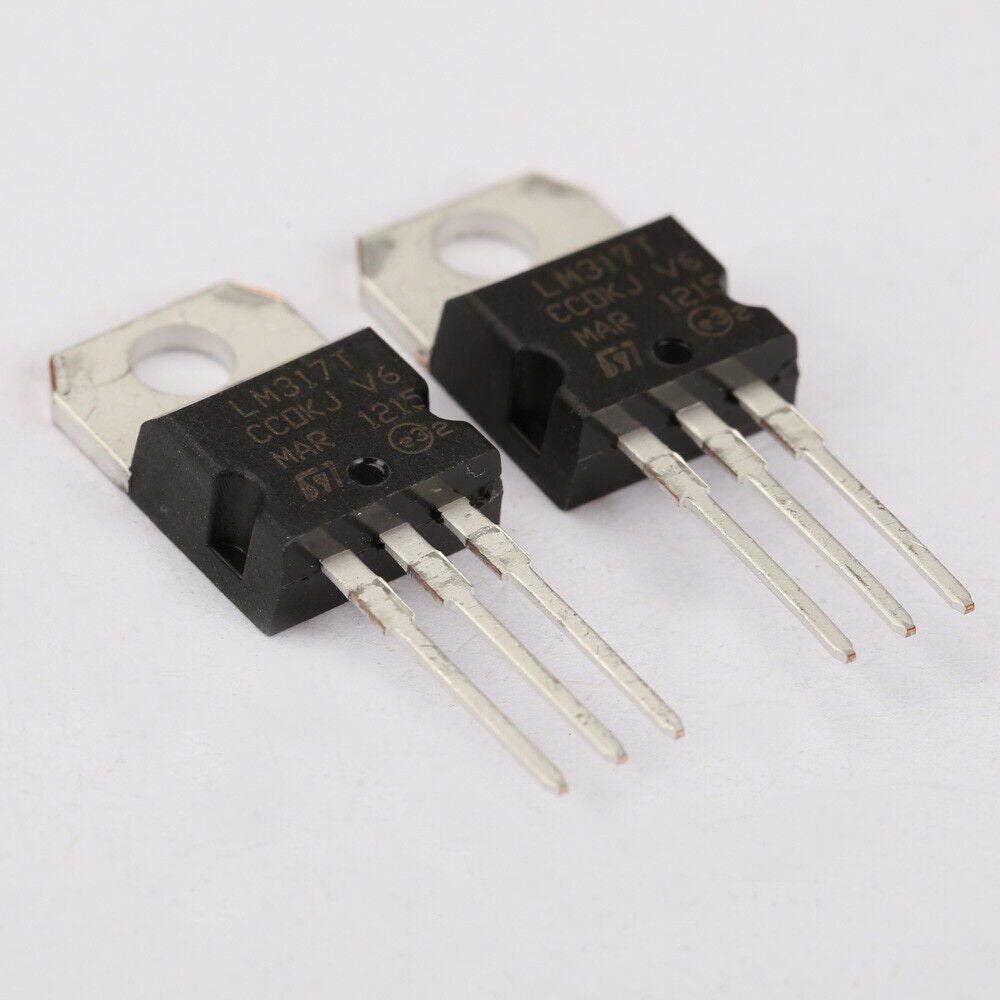 10Pcs LM317T LM317 1.2V to 37V 1.5A Adjustable Voltage Regulator IC