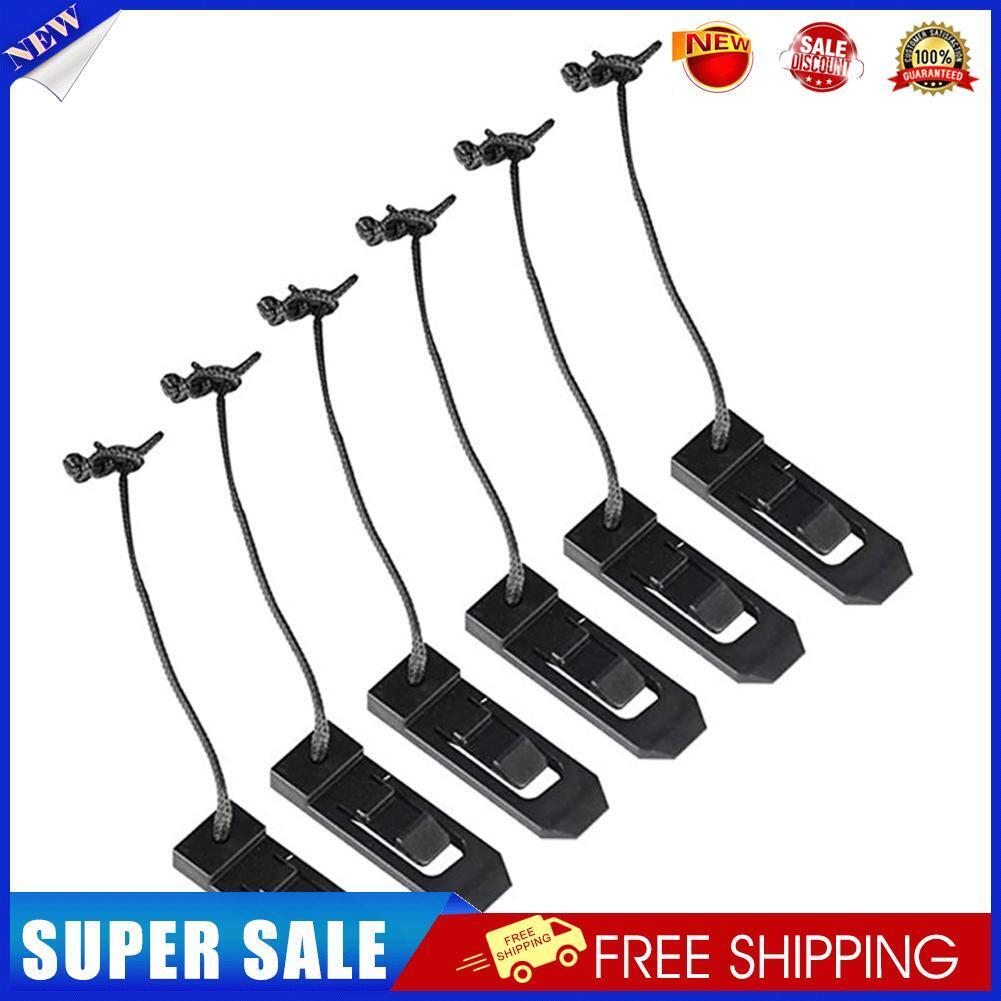 Longboard Surfing Fins Clip Nylon Inflatable Paddle Board Fin Buckle (6pcs)