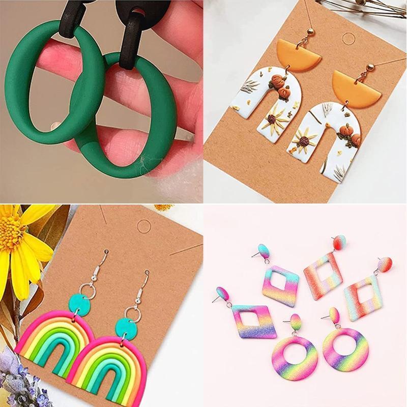 Clay Cutters for Polymer Clay Jewelry Plastic Clay Earring Cutters Earring Cards
