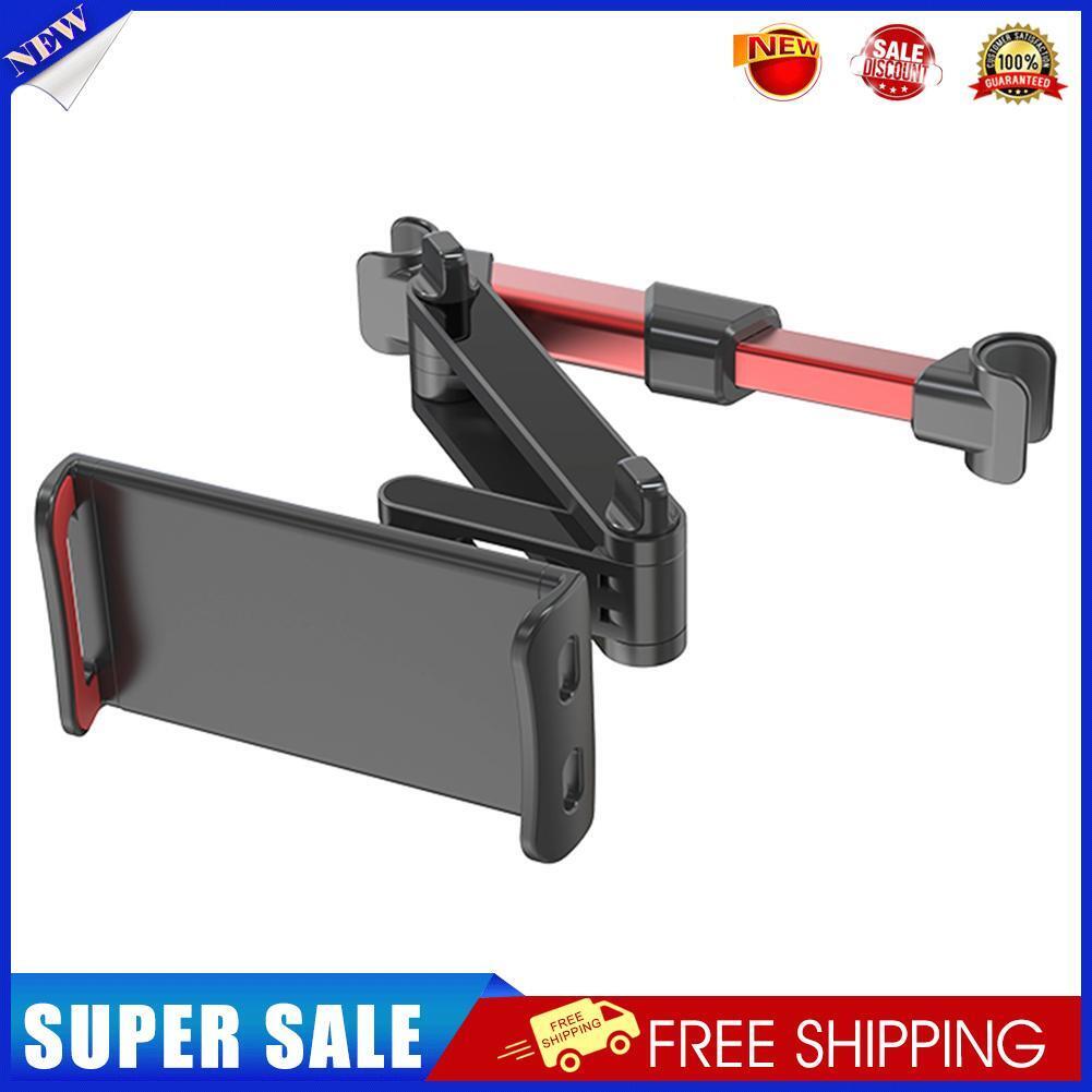 Stretch Car Headrest Phone Holder 360 Rotation Back Seat Bracket (Red)