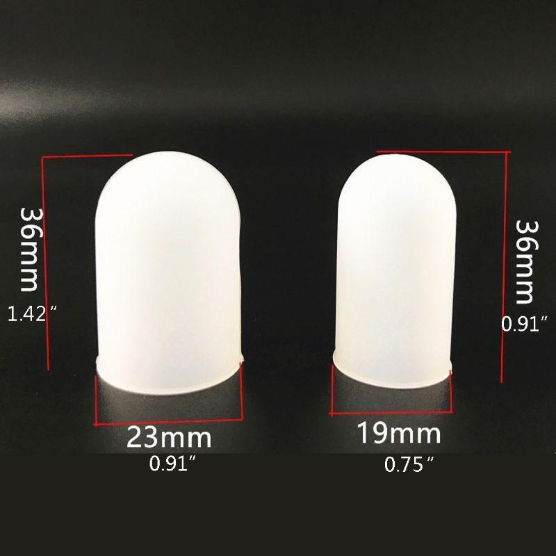 5Pcs Anti-dust Heat Resistant Anti Slip Silicone Finger Sleeves Jewelry Making
