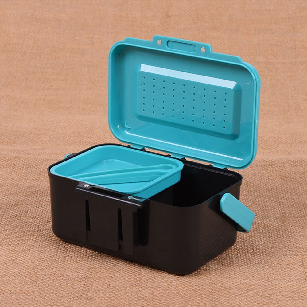 ABS Carp Fishing Tackle Fly Bass Earthworm Lure Red Worm Boxs Live Bait Box