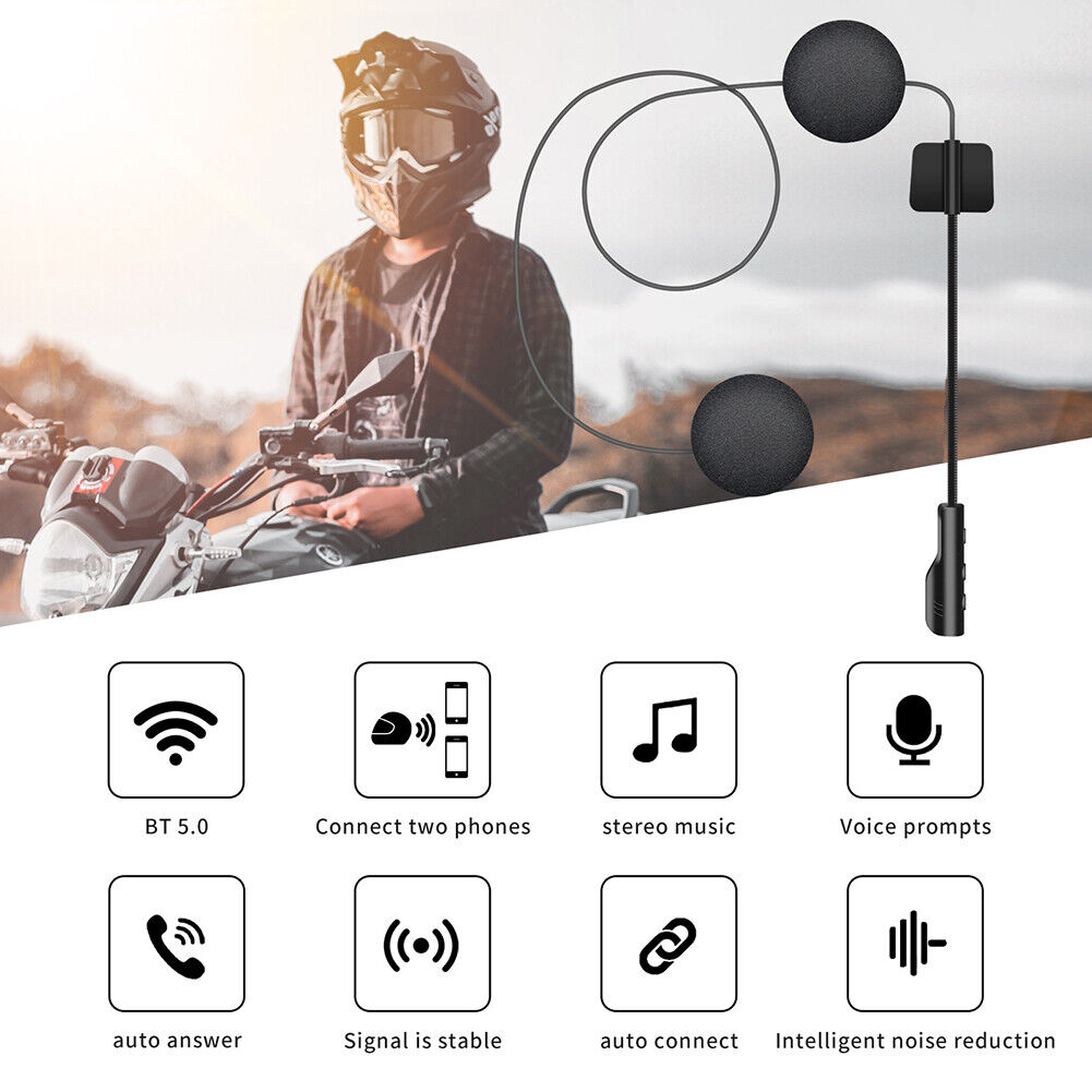 Outdoor Helmet Earphone Automatic Answering Helmet Stereo Music Earphone