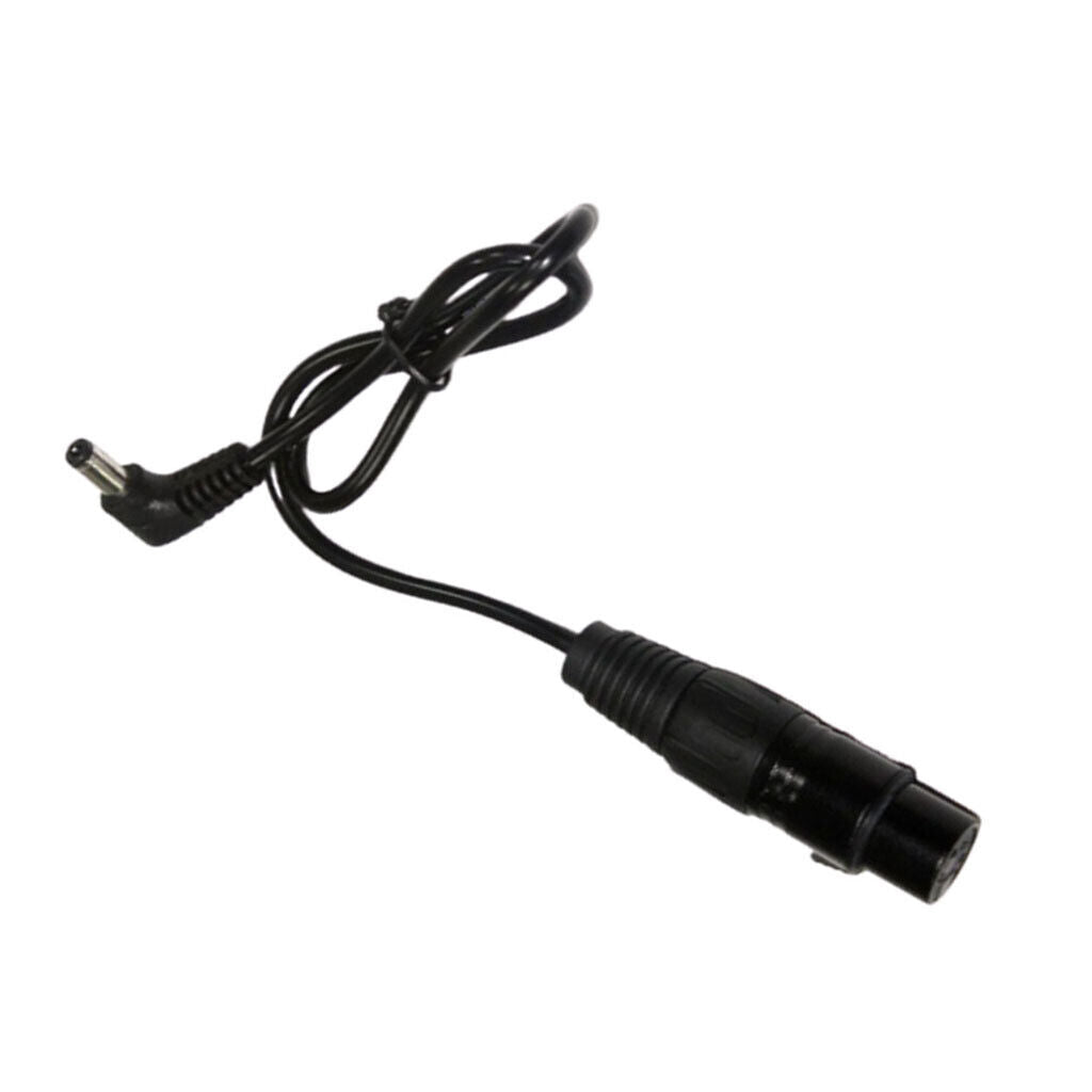 90 Degree Right Angle DC to 4pin XLR Adapter Power Cable Cord for