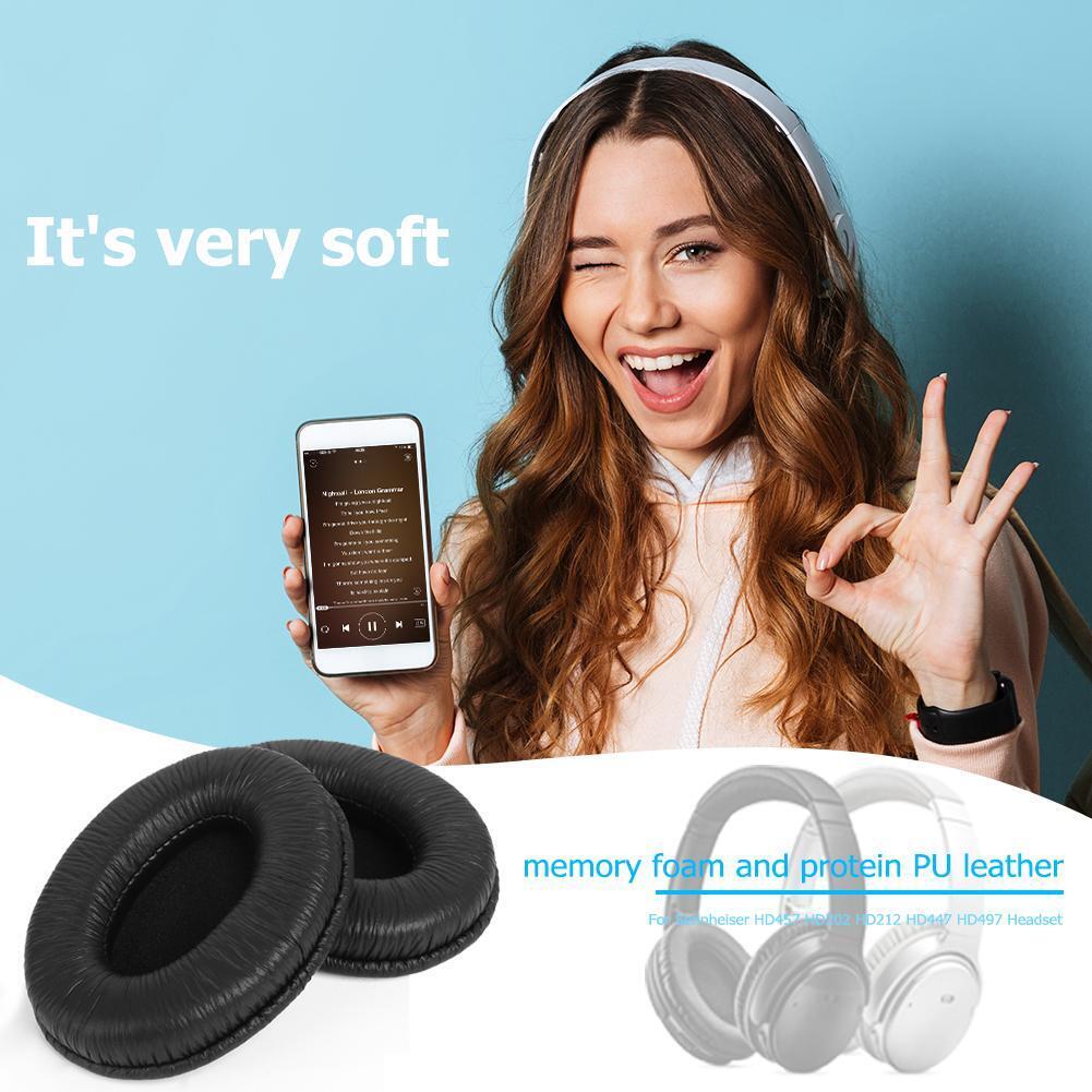 2pcs Earpads Cover for Sennheiser HD457 HD202 HD212 HD447 HD497 Headphones