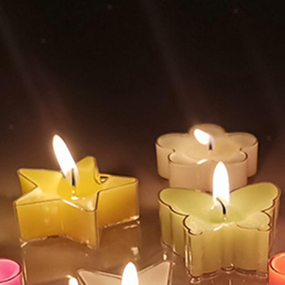 12x Plastic Tealight Cups Tea Light Molds Containers 4  for DIY Candle