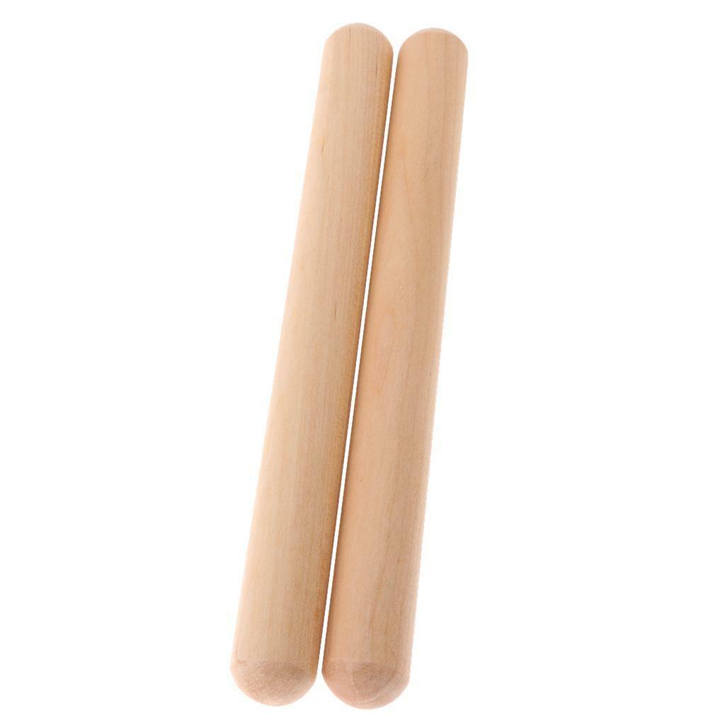 2 Pieces Wooden Percussion Beat Wooden  Children  Play