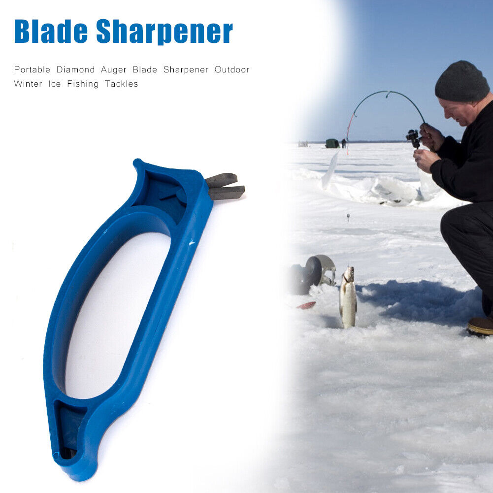 Portable Diamond Auger Blade Sharpener Outdoor Winter Ice Fishing Tackles