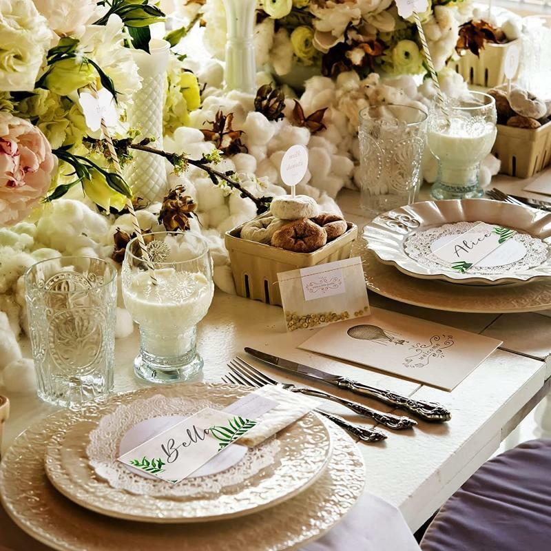 Clear Acrylic Rectangle Place Cards 10pcs/set Blank DIY Seat Table Cards