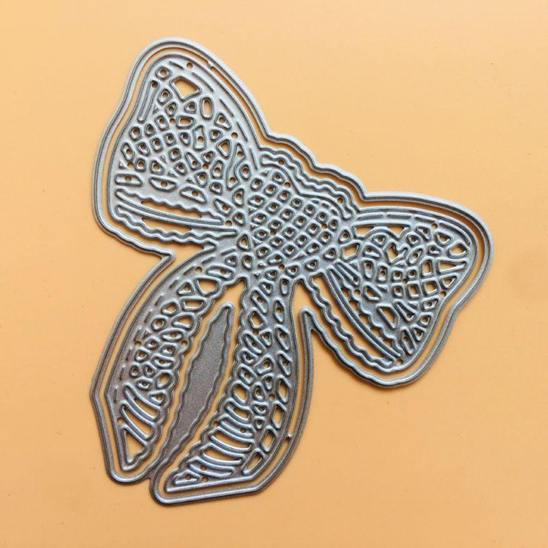 Double Bow Metal Cutting Dies Stencil Scrapbooking DIY Album Stamp Paper Card