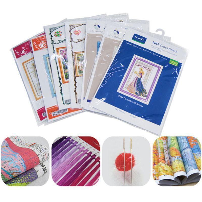 Cactus DIY Handmade Needlework Counted 14CT Printed Cross Stitch Embroidery Kit