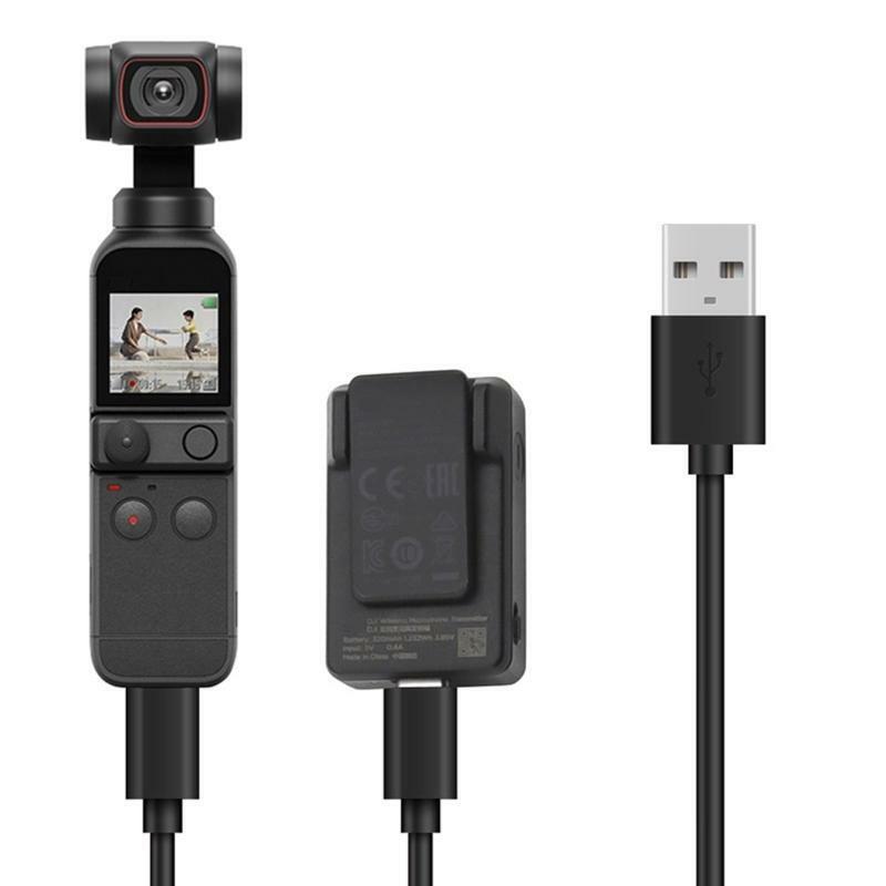 For Osmo Pocket 2 Gimbal Handle Stabilizer Accessories Microphone Charging Cable