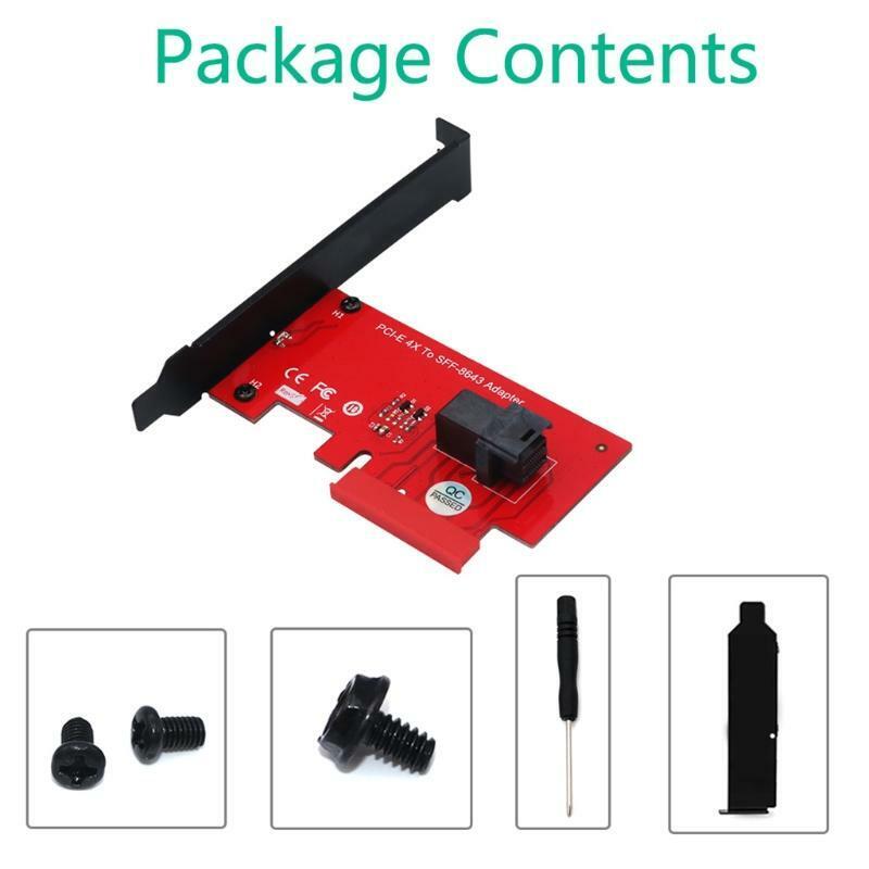 SFF 8643 to PCIe 4X Adapter Module 2.5 Inch U.2 PCIe-NVMe 36-Pin SSD Converter