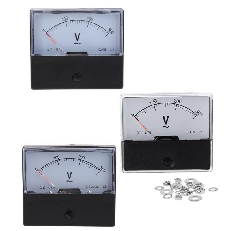Analogue Panel Meter Volt Voltage Gauge Analog Voltmeter AC 0-300V Volt Tester