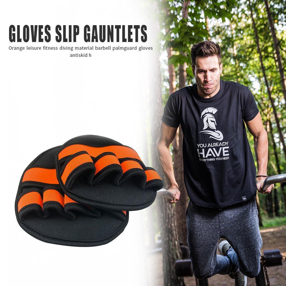 1 Pair Training Gloves Fitness Sports Palm Grip Pads Protector Free Size