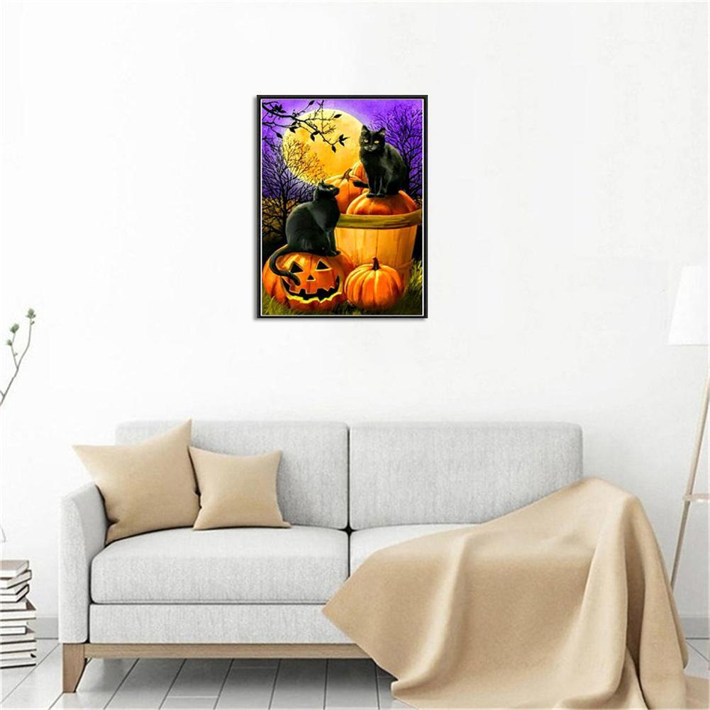 Halloween 5D DIY ?Full Drill Diamond Painting Craft Cross Stitch Needlework