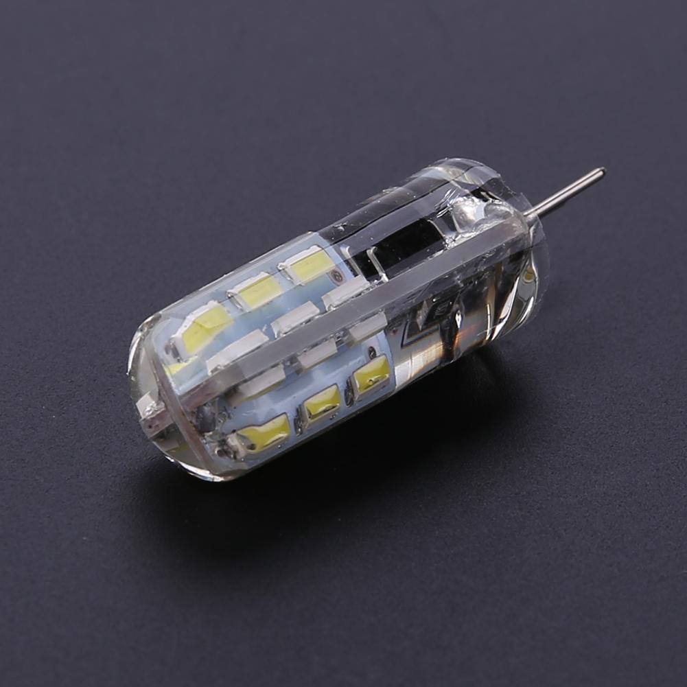G4 LED Lamp 2W DC 12V 24 SMD3014 110LM White LED Silicone Corn Bulb Light