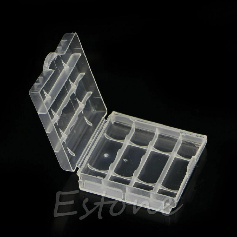 10Pieces 4x AA AAA Battery Case Holder Cell Batteries Storage Box Container