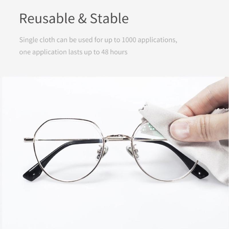 5 Pcs Anti Fog Lens Cloth Eyeglasses Microfiber Cleaning Cloth Anti-Fog Wipes