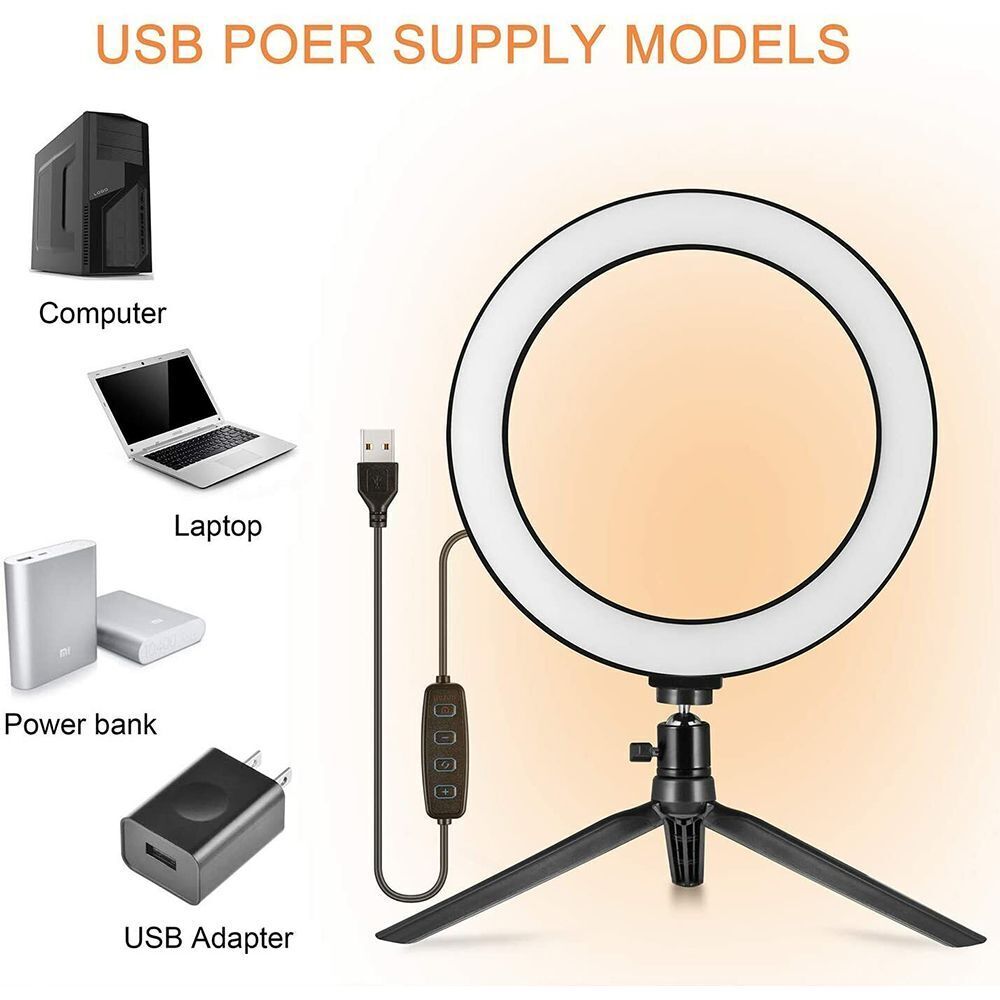 Ring Fill Light with Tripod Stand Photography Lighting For Tik Tok Youtube