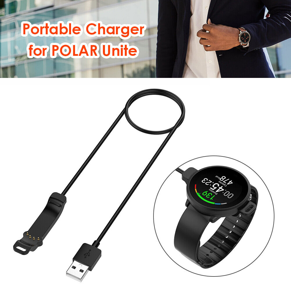 4-pin 1m USB Charger Cable for POLAR Unite Smartwatch Charging Cord Line