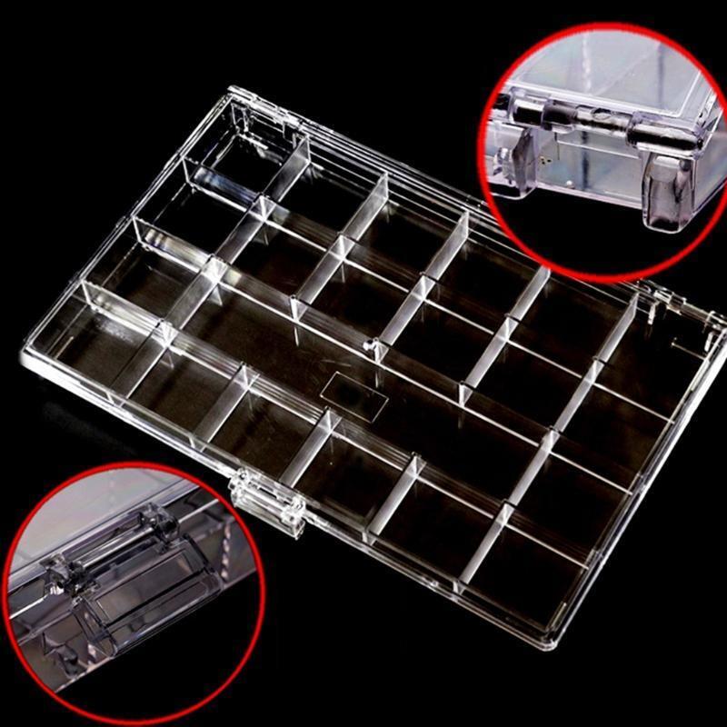 21 Grids DIY Accessories Suit Shiny Jewels Rhinestones in a Storage Organizer