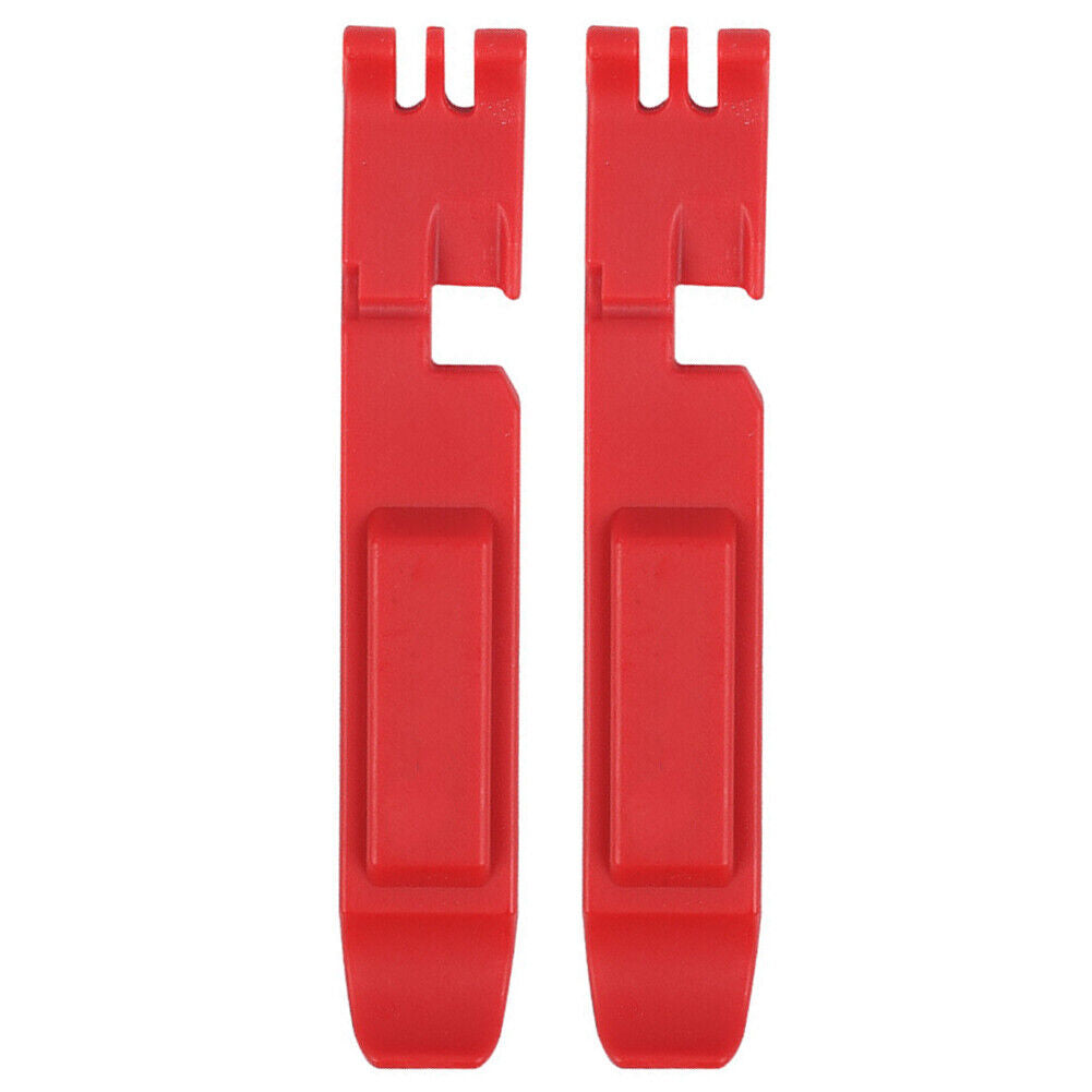 2pcs Universal MTB Road Bicycle Tire Pry Rod Bike Tyre Lever Opener (Red)