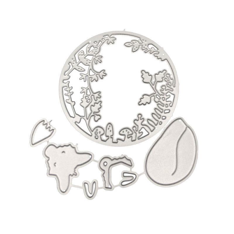 Floral Decorative Metal Cutting Dies Stencil Scrapbooking DIY Album Stamp Paper